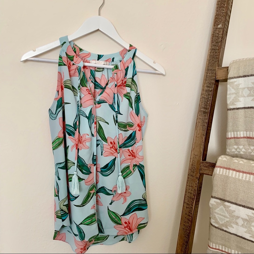 Floral Sleeveless Top